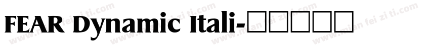 FEAR Dynamic Itali字体转换